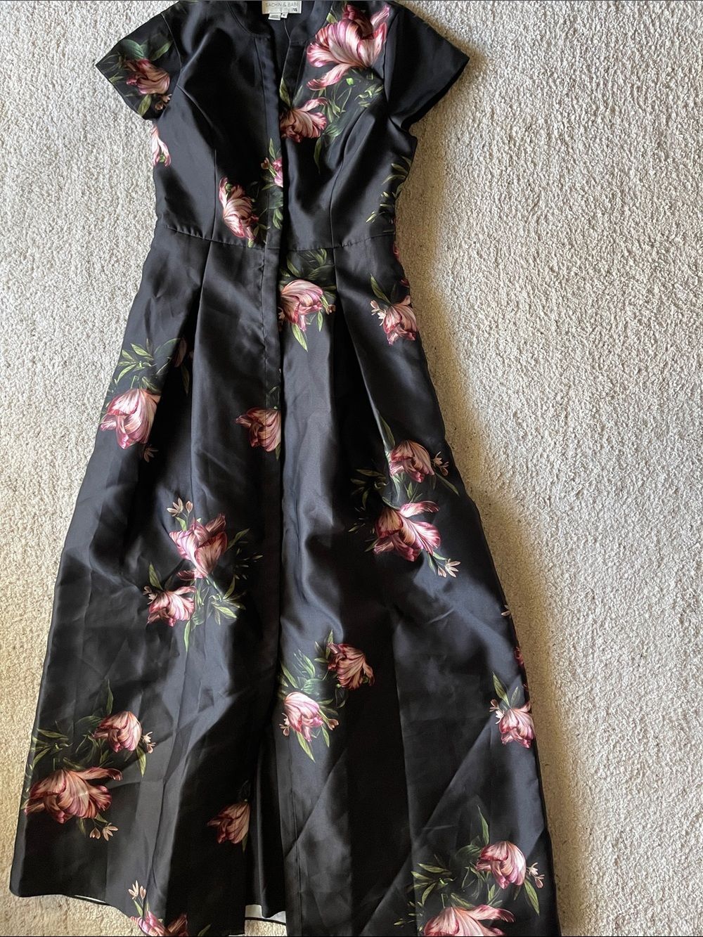 Sachin & Babi Marta Floral Print Satin Gown - Picture 3 of 8